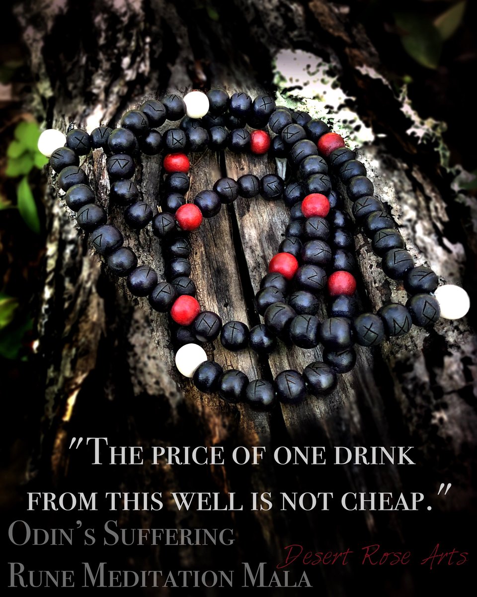 Odin’s Sacrifice Rune Meditation Mala | Desert Rose Arts