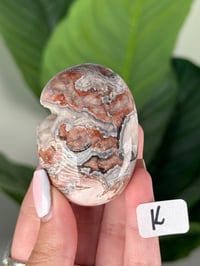 Image 11 of SANGRIA LACE AGATE PALM STONES LOT 1