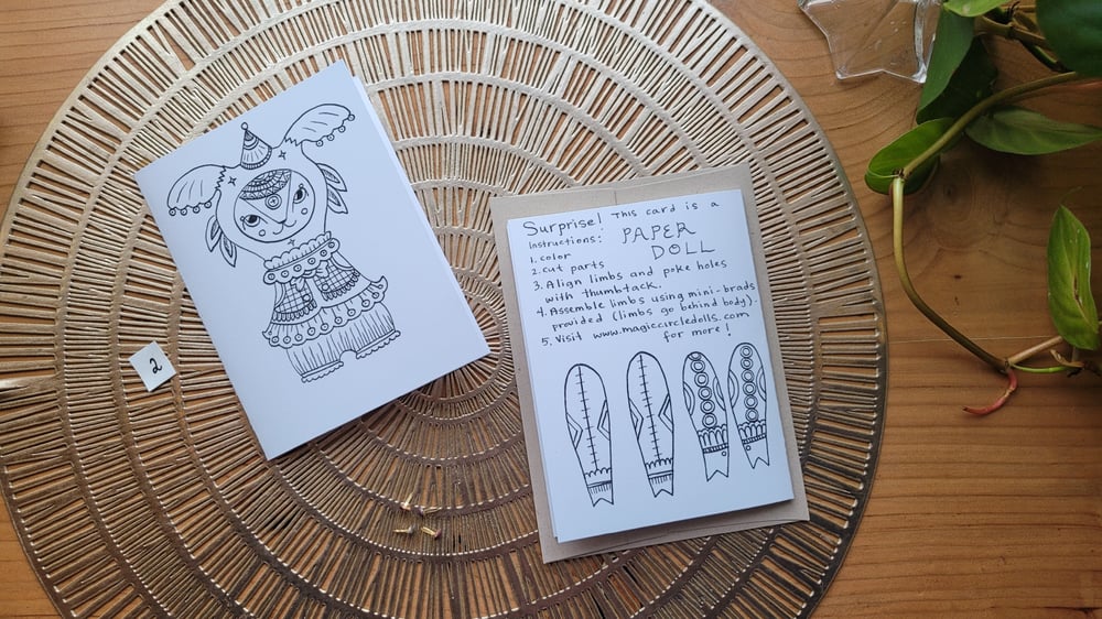 Image of Paper Doll Greeting Cards