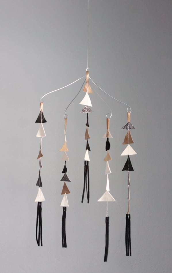 Image of The Leather Triangle Mobile in Gigi *limited edition 