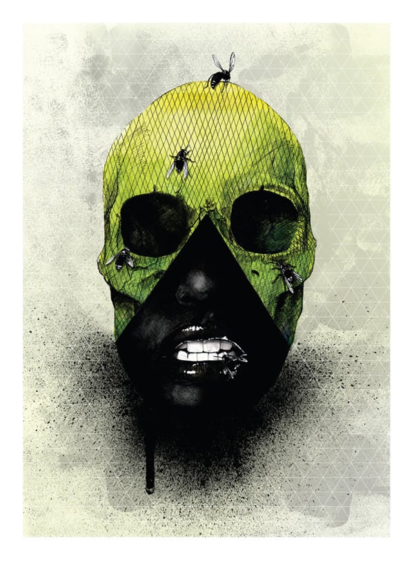 Image of EVE A3 SKULL PRINT