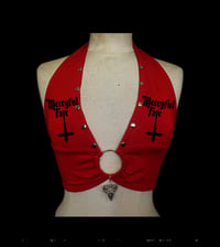 Image 1 of Red Studded Halter 