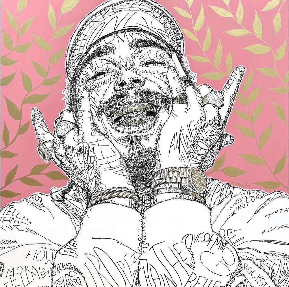 Image of Post Malone Lyric Piece