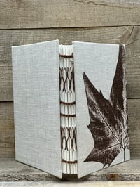 Image 3 of Medium Nature Print Coptic/French Link Blank Book (leaf)