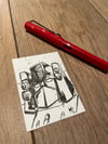 Power master Optimus Prime/God Ginrai Sketch Card