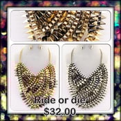 Image of Spike Bib Necklace 