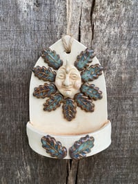 Image 1 of Green man Figure Folklore Wall Shrine