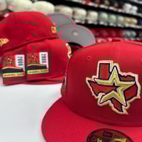 Image 1 of New Era 59Fifty Scarlet Gold Inaugural 