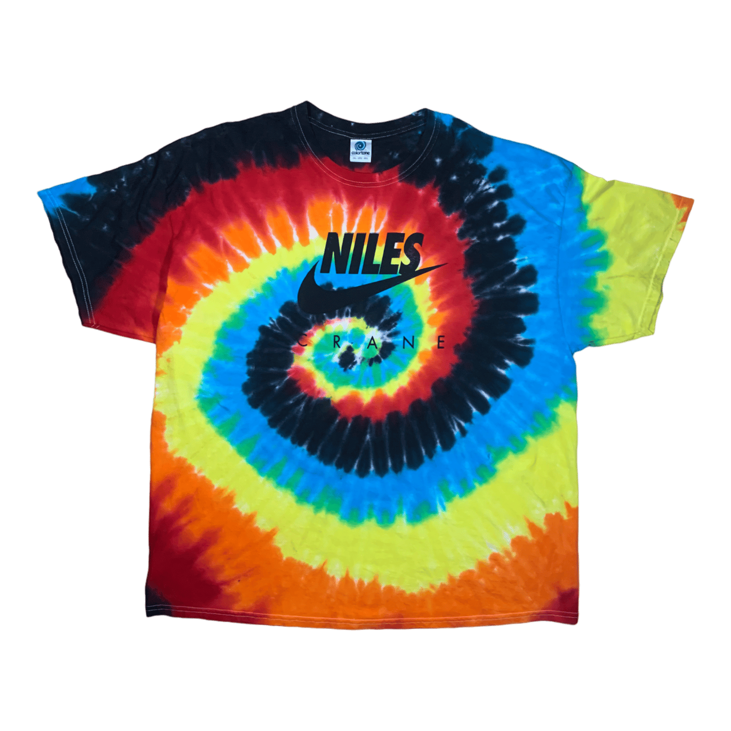 NILES T-SHIRT — Black Tie Dye 3XL