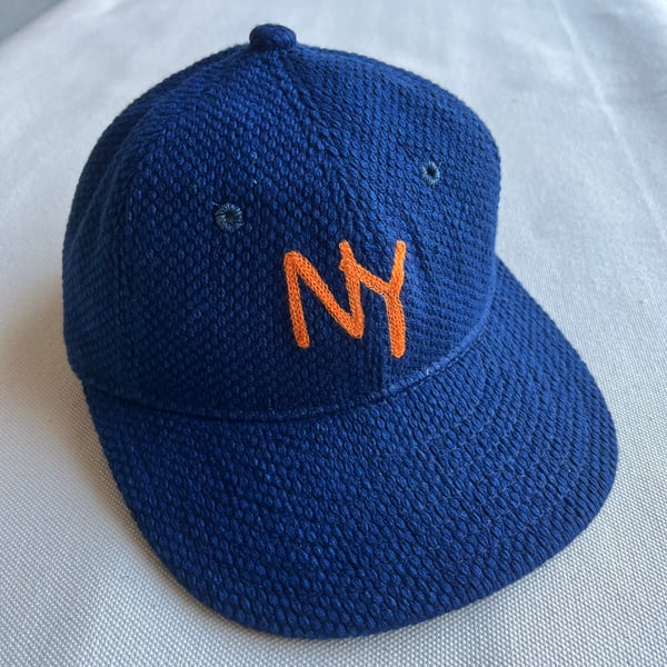 Image of KM Style NY Indigo Sashiko Ball Cap 002