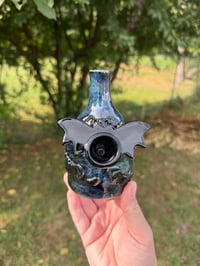 Image 1 of Blue Bats Water Vase