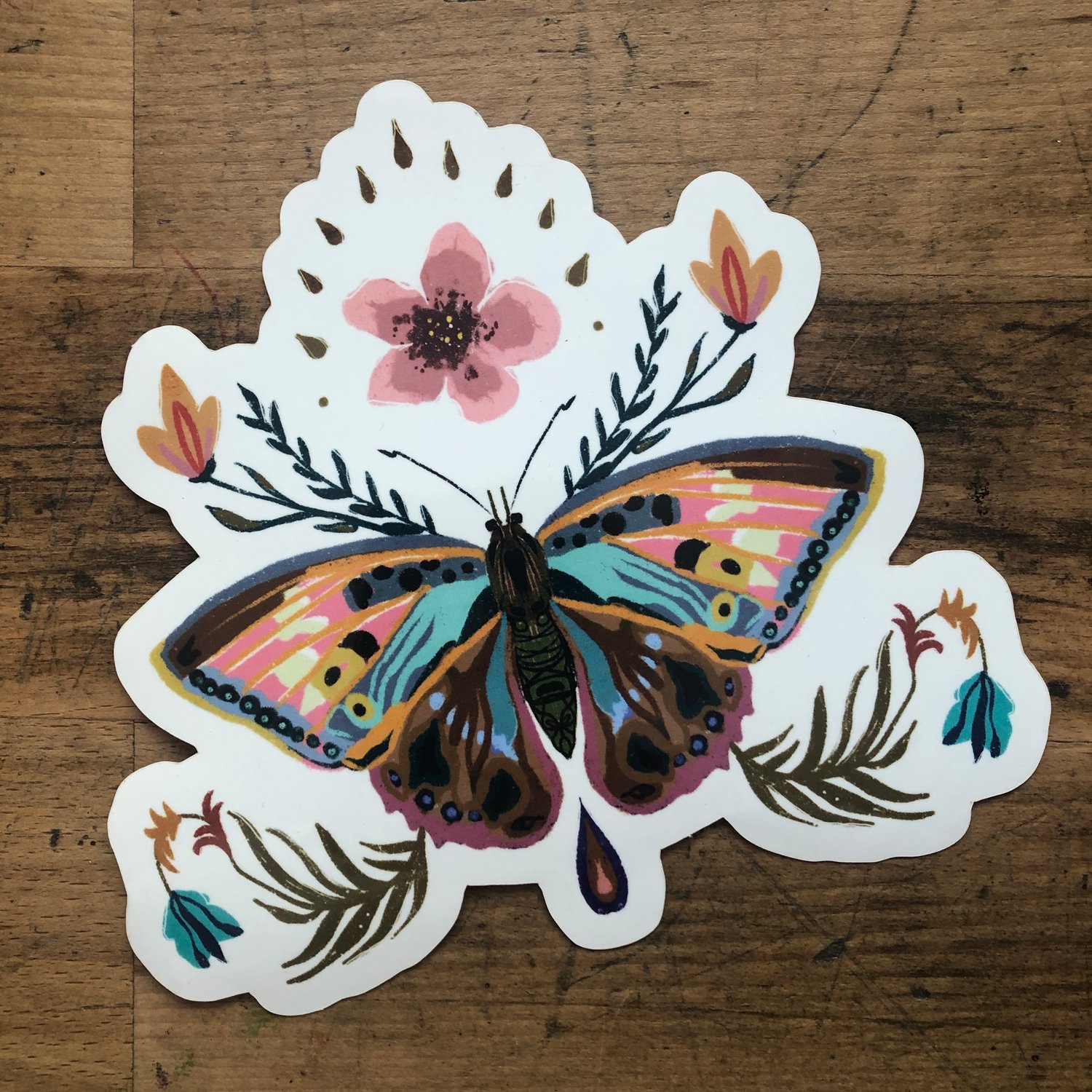 • big butterfly sticker • 