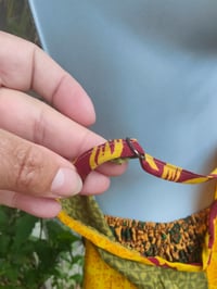 Image 5 of Kimono and cami set -yellow green red