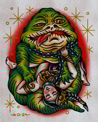 Jabba & Leia print 