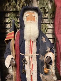 Image 3 of #1... Olde Americana Santa ~ Horse Pull Toy ~