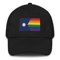 Image 1 of Minnesota Rainbow Pride Flag (6 Stripe) Dad hat