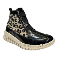 Image 3 of ROAMERS JOSIE BLACK PATENT/CHEETAH