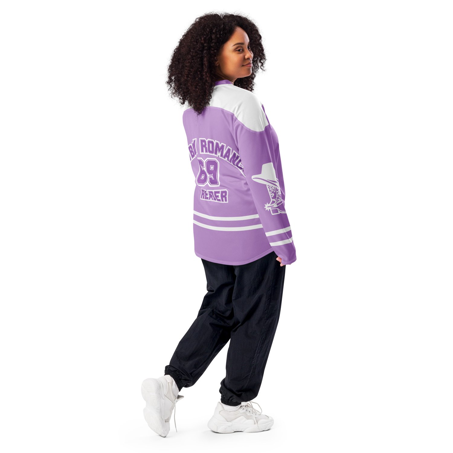 Image of Cowboy romance Recycled hockey fan jersey