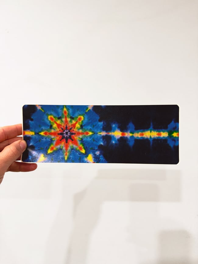 1980s Tie Dye 10” Sticker 