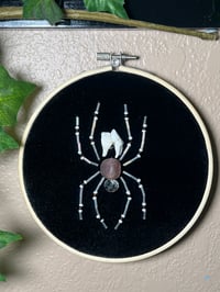 Image 1 of "Garden Spider" Tooth Embroidery Piece