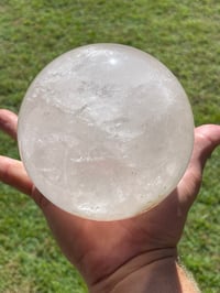 Image 9 of Clear Quartz Sphere With Rainbows #1430