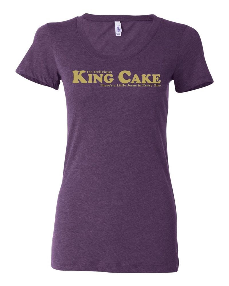 Image of "King Cake" Ladies Tri-Blend