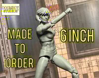 1/12 scale (6”) Female Blank Body Figure (Grey) 
