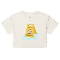 Image 3 of Caution I'm a mess crop top
