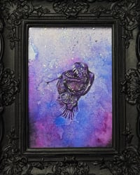 Image 2 of ‘Angel Adrift’ Original Watercolor Painting ~ Framed