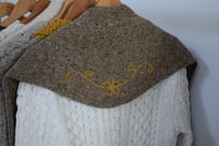Image 2 of Embroidered Triangle Shawl - Handmade in Ireland