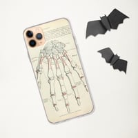 Image 3 of Antique Bookpage Detailed Anatomical Illustration Human Hand Clear Case for iPhone®