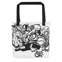 Image 3 of Black Cargo- Contemporary Urban Art Apparel for the Woke  - Vine - All-Over Print Tote Bag