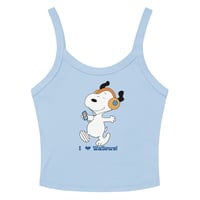 Image 1 of “I love Wallows” Women’s micro-rib tank top