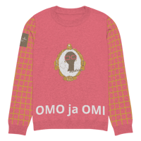 Image 10 of My Madrina Knitted crew neck sweater  (pink)