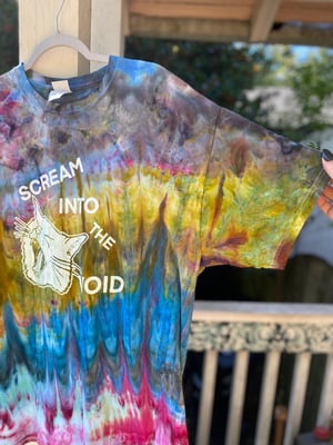 Image of XL Scream Into The Void Tie Dye Shirt 1