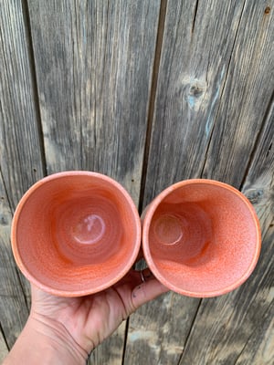 Set of 2 Squashed Cups Mandarin