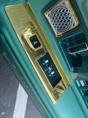 Image of 1993-1996 CADILLAC FLEETWOOD DOOR OVERLAY KIT GOLD PINSTRIPE DESIGN