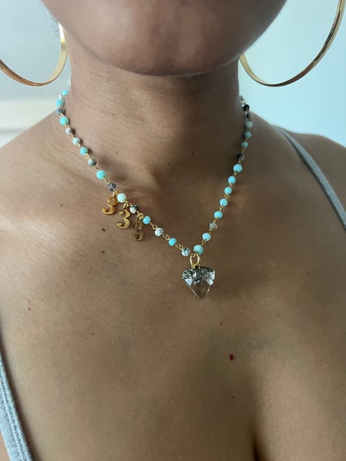 Image of NIANIA • Beaded Angel Number Necklace