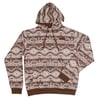 Lazy J Ranch Brown Allover Aztec Print Hoodie