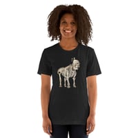 Image 1 of Antique Anatomical Illustration Human and Elephant Skelton Unisex t-shirt