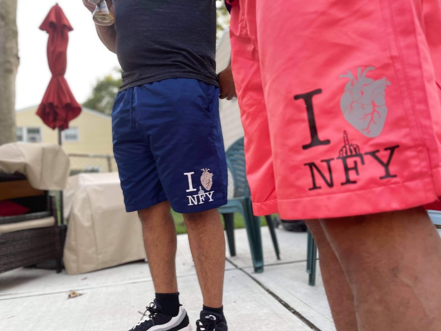 Image of I 🧡 NFY Shorts (Peach)