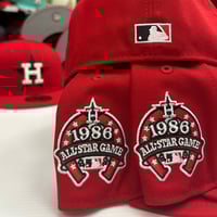 Image 5 of New Era 59Fifty Scarlet “Hood Star”