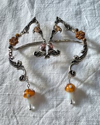 Image 4 of Autumn Mushroom Ear Cuffs 🍄🍂🤎