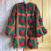 Evergreen Roses Granny Sweater