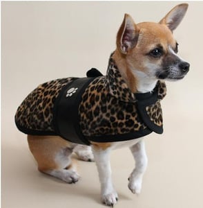 Image of Leopard Print Fur Jacket 