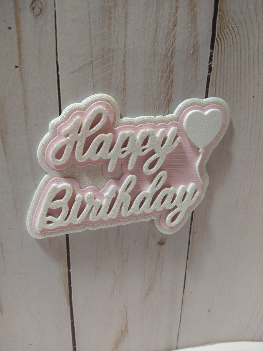 Image of "Happy Birthday" Layered Word