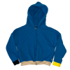 Blue Ribbed Blank Hoodie