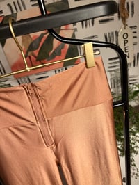 Image 3 of Shimmer zipper front tights 