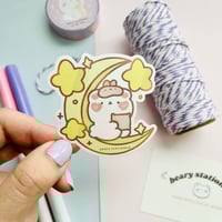 Image 3 of Bedtime Bear Vinyl Sticker