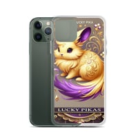 Image 5 of Clear Case for iPhone® Golden Lucky Pika Inspired By Pikaboss